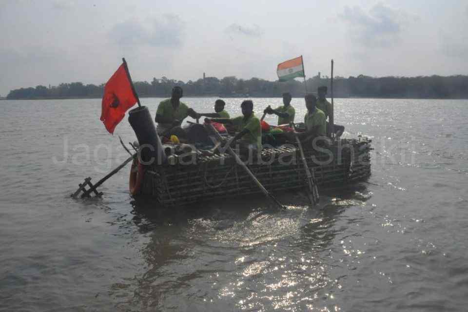India first time empty Plastic Bottles Boat Expedition Mayapur to Kolkata - 2015