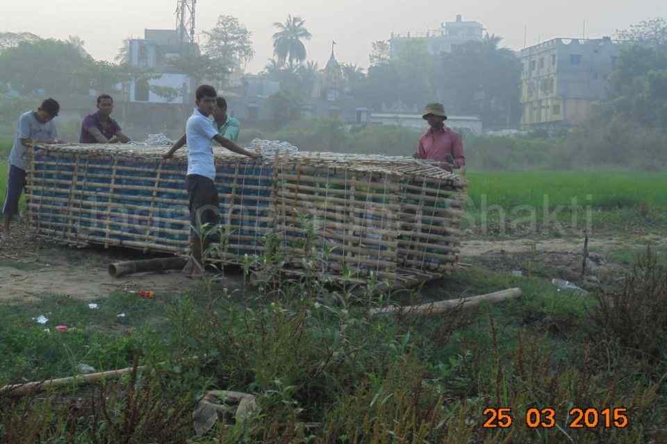 India first time empty Plastic Bottles Boat Expedition Mayapur to Kolkata - 2015