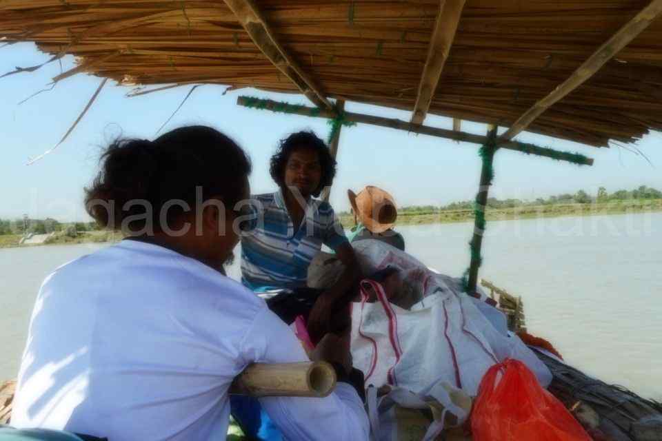 India first time Hogla Leaves Boat Expedition Hazarduary to Kolkata - 2017